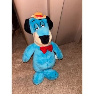 Vintage Nanco Huckleberry Hound 22'' Carnival Plush Stuffed 1989 Hanna-Barbera